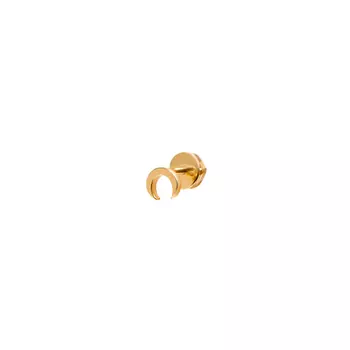 Пусет Plain Moon Stud Earring – Gold