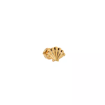Пусет Plain Seashell Stud Earring – Gold
