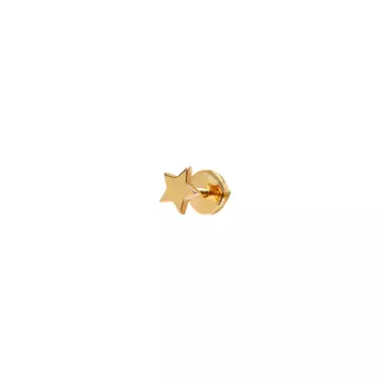 Пусет Plain Star Stud Earring – Gold