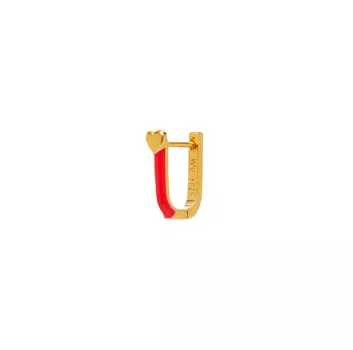 Серьга Fairy Heart Earring – Red
