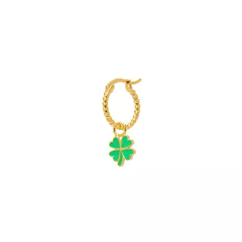 Серьга Gold Clover Rope Earring