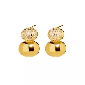 Серьги Acorn Earrings - Crystal