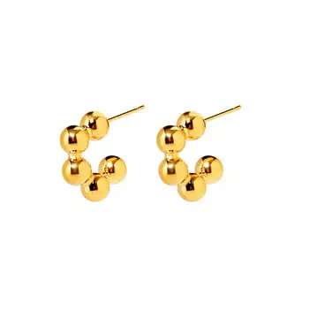 Серьги Ball Chain Earrings – Gold