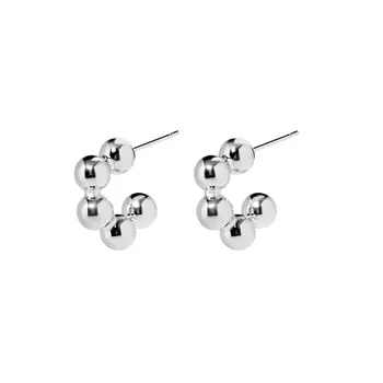 Серьги Ball Chain Earrings – Silver