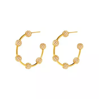 Серьги Big Orbital Ring Earrings - Gold