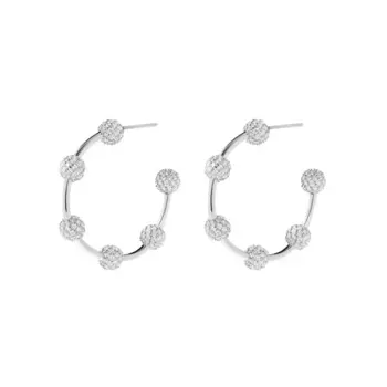 Серьги Big Orbital Ring Earrings - Silver