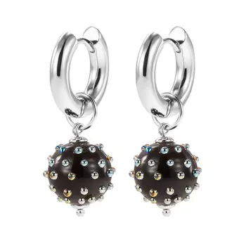 Серьги Black Murano Earrings