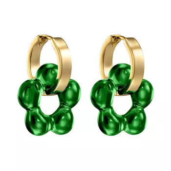 Серьги Bloom Freedom Emerald Earrings