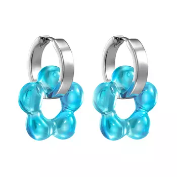 Серьги Bloom Freedom Sky Blue Earrings