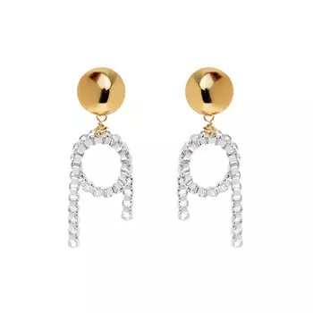 Серьги Chain Loop Earring