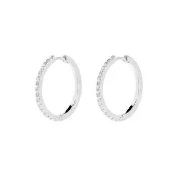 Серьги Clear Row Earrings - Silver