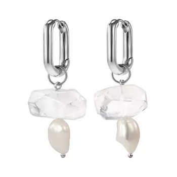 Серьги Crystal and Pearls Earrings