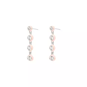 Серьги Crystal Peach Strings Earrings