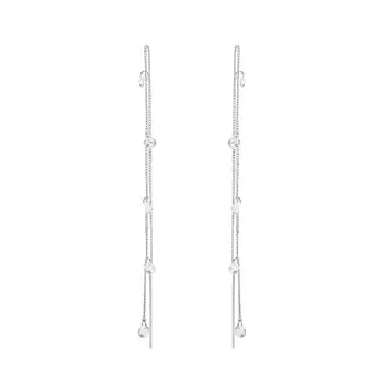 Серьги Crystals On A Chain Earrings