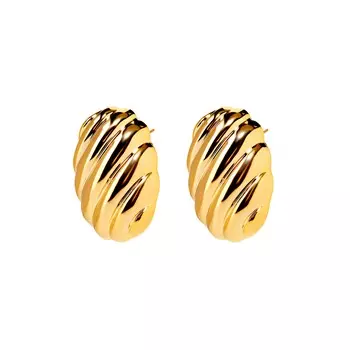 Серьги Curved Chubby Earrings – Gold