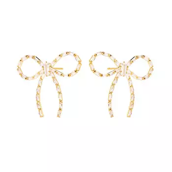 Серьги Dazzle Bow Earrings – Gold