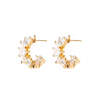 Серьги Dazzle Heart Earrings – Gold