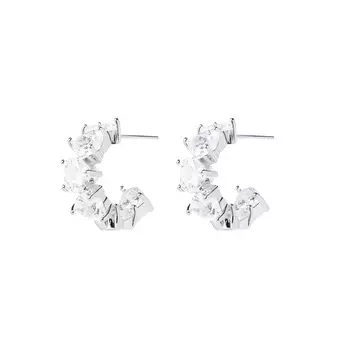 Серьги Dazzle Heart Earrings – Silver