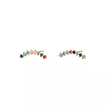 Серьги Delicate Multicolor Crystal Earrings
