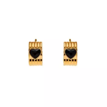 Серьги Desi Black Earrings