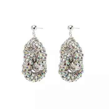 Серьги Diamond Tire Earrings - Silver