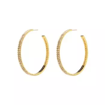 Серьги Double Glow Line Earrings - Gold