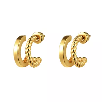 Серьги Double Secret Earrings - Gold
