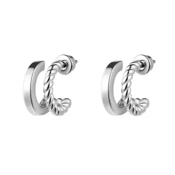 Серьги Double Secret Earrings - Silver
