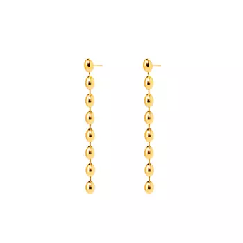 Серьги Dribble Oval Earrings – Gold