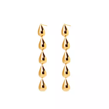 Серьги Drop Threads Earrings – Gold