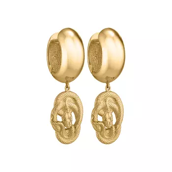 Серьги Earrings With Snakes - Gold