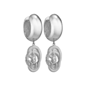 Серьги Earrings With Snakes - Silver