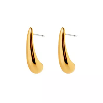 Серьги Elongated Drop Earrings - Gold
