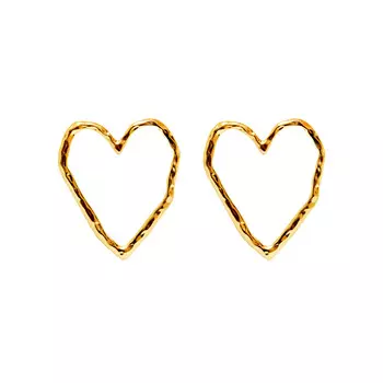 Серьги Empty Hearts - Gold