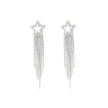 Серьги Falling Star Earrings - Silver