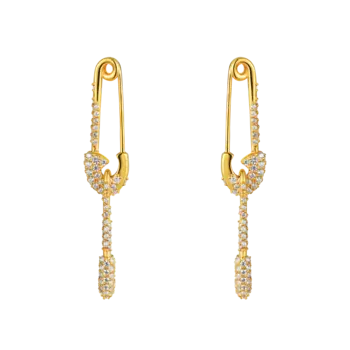 Серьги Geared Pin Earrings - Gold