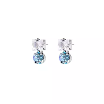 Серьги Geometric Turquoise Crystal Earrings