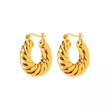 Серьги Gold Basket Earrings
