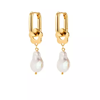 Серьги Gold Crying Flowers Earrings