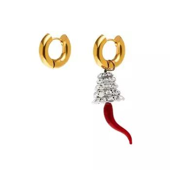 Серьги Gold Earrings & Tree With Pepper