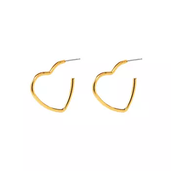Серьги Gold Heart Earrings Unfinished