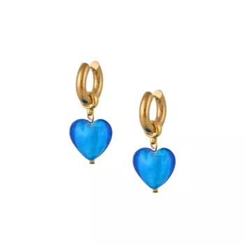 Серьги Heart of Glass Earrings – Atlantis Blue