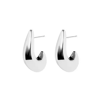 Серьги Hefty Comma Earrings – Silver