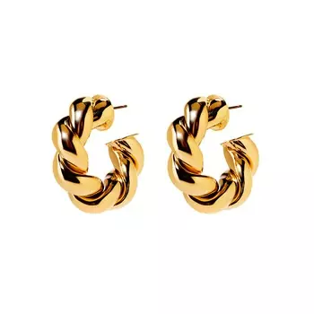 Серьги Highly Curved Earrings – Gold