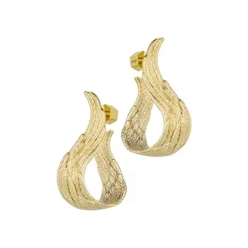 Серьги-крылья Drowning To Embrace - Gold
