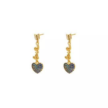 Серьги Lovable Heart Earrings – Blue