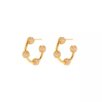 Серьги Mini Orbital Ring Earrings - Gold