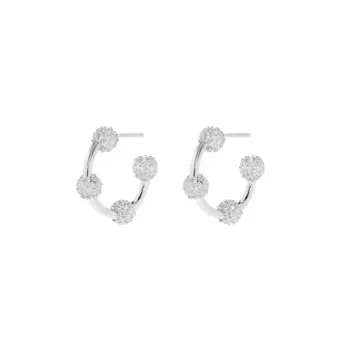 Серьги Mini Orbital Ring Earrings - Silver