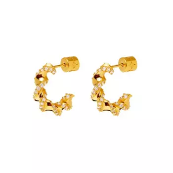 Серьги Mini Shiny Pasta Earrings - Gold