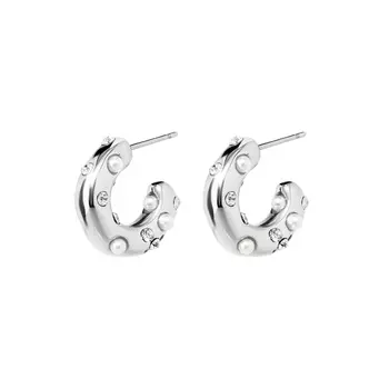 Серьги Pearly Donut Earrings - Silver